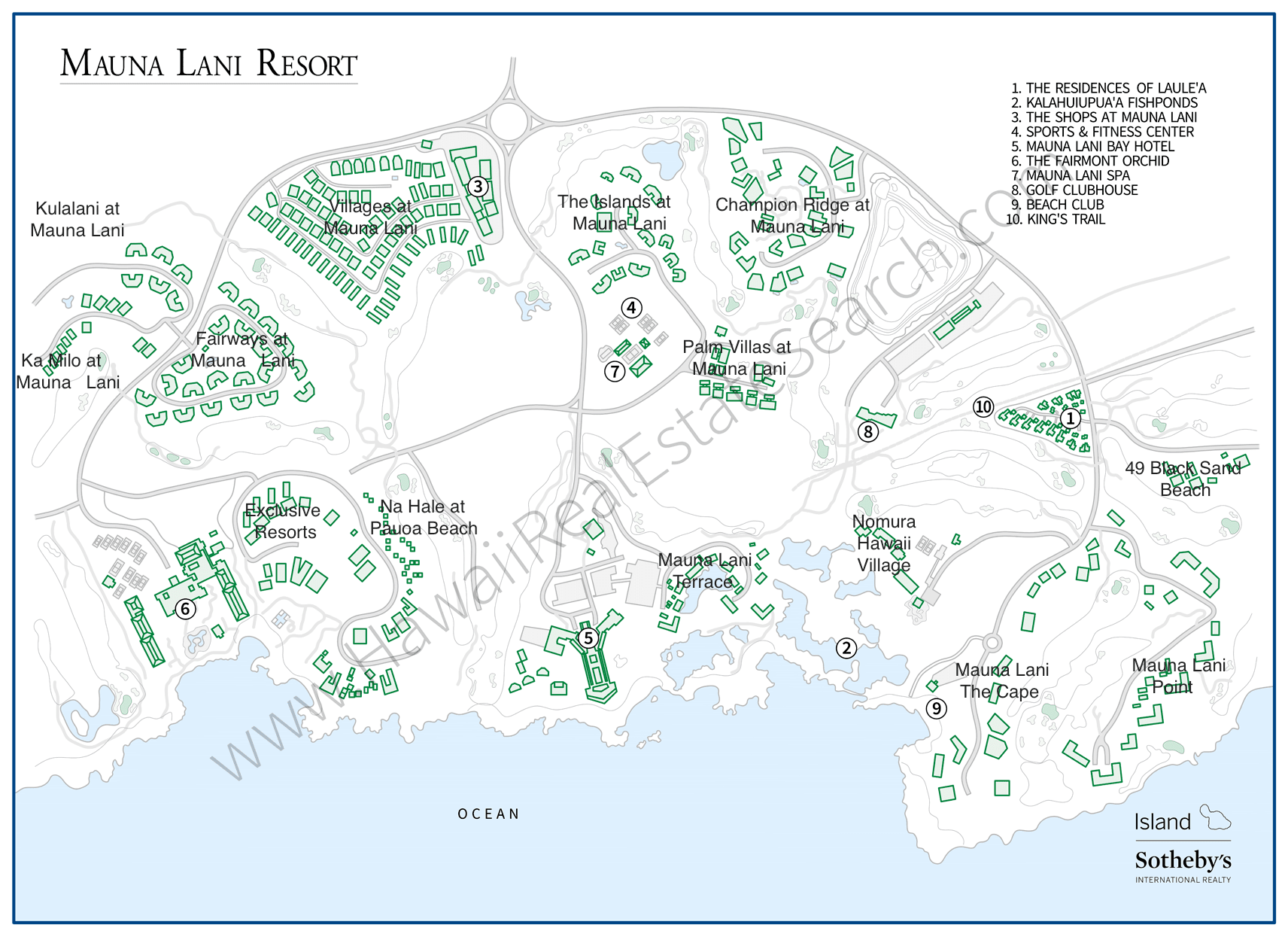Mauna Lani Resort Map Updated 2019